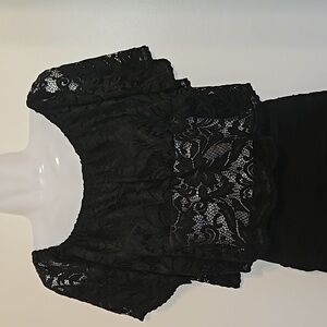 Streetwear Society Black Lace Crop Top